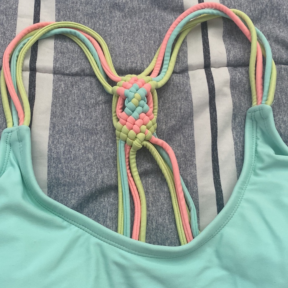 Cute Teal 2-Piece Swimsuit - Picture 4 of 9
